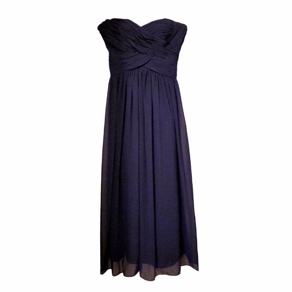 Navy blue evening gown